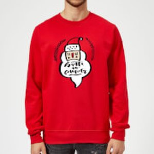 The Christmas Collection Santa is coming sweatshirt - red - xl - red