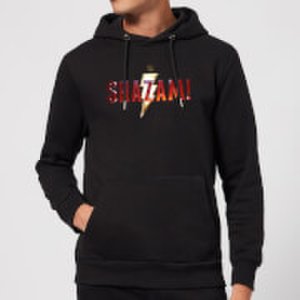 Dc Comics Shazam logo hoodie - black - xxl - black