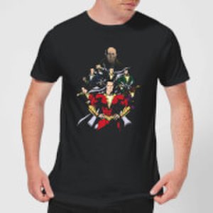 Dc Comics Shazam team up men's t-shirt - black - s - black
