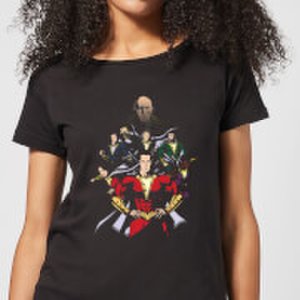 Dc Comics Shazam team up women's t-shirt - black - xs - black