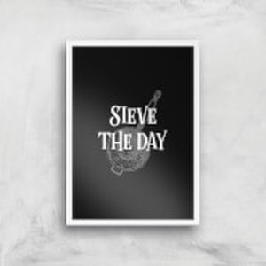 Sieve The Day Art Print - A2 - White Frame