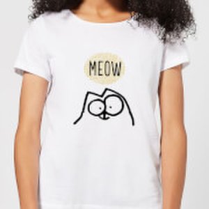 Simon's Cat Meow Women's T-Shirt - White - XS - White