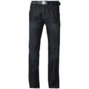 Smith & Jones Men's Fuse Denim Jeans - Dark Wash - 28R - Blue