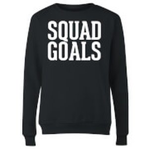 Mens Slogan Collection Squad goals women's sweatshirt - black - s - black