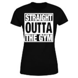 Mens Slogan Collection Straight outta the gym women's t-shirt - black - s - black