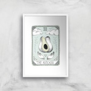 By Iwoot The avocado art print - a2 - white frame