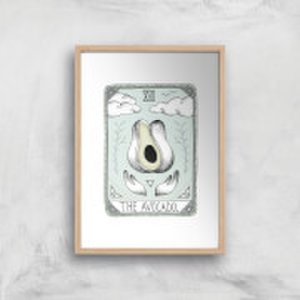 By Iwoot The avocado art print - a4 - wood frame