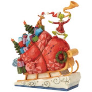 Enesco The grinch by jim shore grinch on sleigh figurine