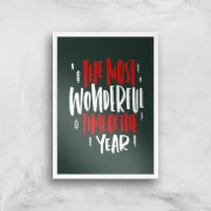 By Iwoot The most wonderful time art print - a2 - white frame