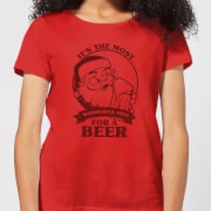 The Most Wonderful Time For A Beer Women's T-Shirt - Red - S - Red