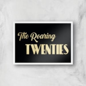 By Iwoot The roaring twenties giclee art print - a3 - white frame