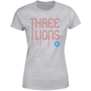 Three Lions Women's T-Shirt - Grey - XS - Grey