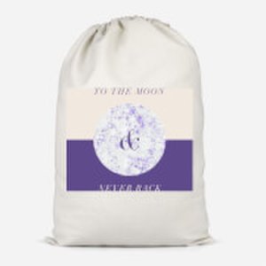 To The Moon & Never Back Cotton Storage Bag - Small
