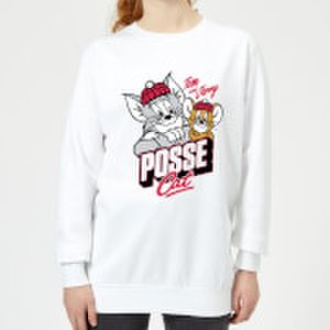 Tom & Jerry Posse Cat Women's Sweatshirt - White - XS - White