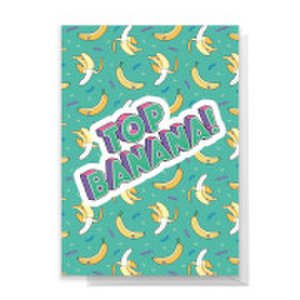 Top Banana! 90's Pattern Greetings Card - Standard Card