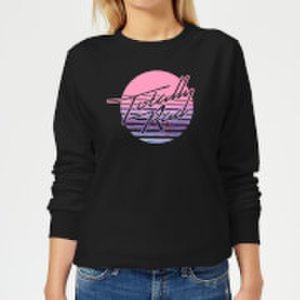 By Iwoot Totally rad women's sweatshirt - black - xs - black