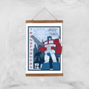 Transformers One Shall Stand Poster Art Print - A3 - Wooden Hanger