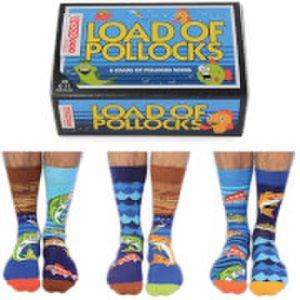 United Oddsocks Men's Load of Pollocks Socks Gift Set (UK 6-11)
