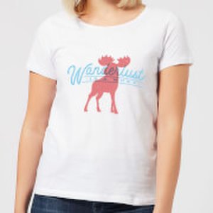 By Iwoot Wanderlust is a must women's t-shirt - white - xs - white