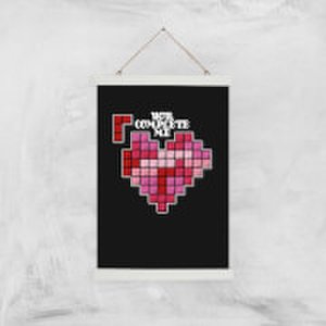 By Iwoot You complete me art print - a3 - wood hanger