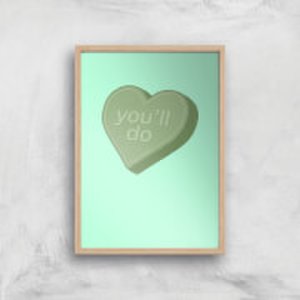 By Iwoot You'll do art print - a4 - wood frame