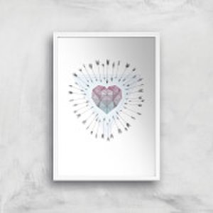 By Iwoot Young & unafraid art print - a2 - white frame