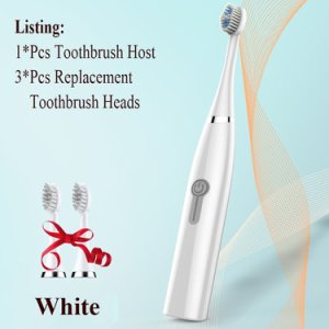 1piece Waterproof Ultrasonic Toothbrush Electric Sonic Teeth Brush Clean Oral Hygiene Bathroom Products Fashion Convenient