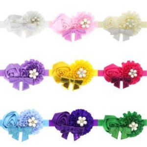 3 Piece Baby Headbands Headwear Girls Bow Knot Hairband Head Band Infant Newborn flower