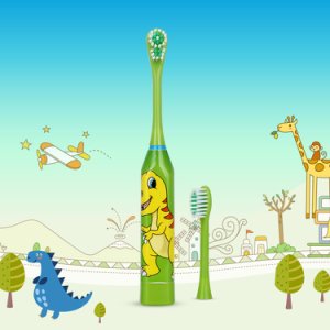 Cartoon Pattern Sonic Children Electric Toothbrush Double-sided Cute Tooth Brush Or Electric Teeth Brush Replacement Heads Kids