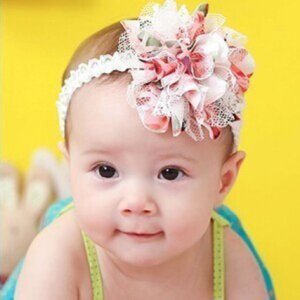 Clearance Sale ! Baby Flower Headband Girl Lace Infant Hair Weave Baby Accessories