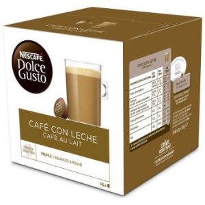 Coffee with milk 16U. Dolce Gusto. Cafe au lait 16 original capsules