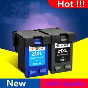 GIAUSA Cartridge for hp 21 22 for hp21 hp22 Ink cartridges for hp Deskjet F2180 F2200 F2280 F4180 F300 F380 380 D2300 printers