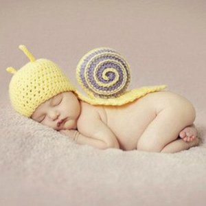 Hot Sale Baby Snail Photography Prop Newborn Girls Boys Birthday Party Knit Costume Kit