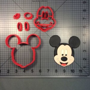 Mouse mickey cookie tool cake mold baking set 3D customized mold parent-child diy cookie tool home baking kitchen sugar turning