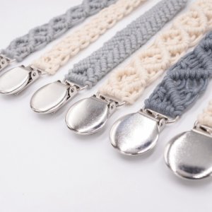 New Baby Pacifier Clip Chain Cotton Linen Holder Pacifier Soother Clips Leash Belt Nipple Holder For Infant Feeding