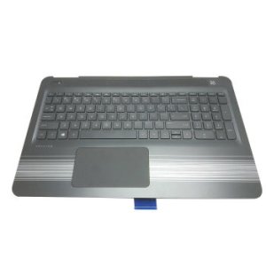 NEW For HP 15-AU 15-AW 15-AL TPN-Q172 Q175 Palmrest Touchpad Keyboard US backlit