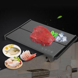 PlatMeat Magic Defrost Tray Metal Plate Defrosting Tray Safe Fast Thawing Frozen Meat Fish Sea Food Kitchen Cook Gadget Tool
