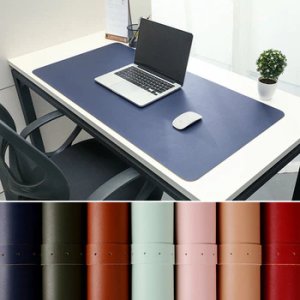 Portable Home Office Game MousePad Resting Surface Protective dining Desk Writing Mat Easy Clean PU Leather Desk Mat laptop pad