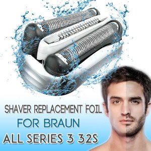 Shaver Foil Head Replacement for Braun 21B 32B 32S Series 3 5776 5415 5772 3040cc 3050cc 3080cc 300s 310s Shaver Razor Blade