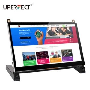 UPERFECT Protable Monitor Raspberry Pi touch screen 7-inch 1024X600 with dual speakers portable capacitive IPS display with HDMI