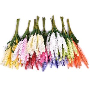 10pcs/Lot PE foam lavender Bouquet wedding home decor accessories for fake floristics vases diy wreath Artificial flowers
