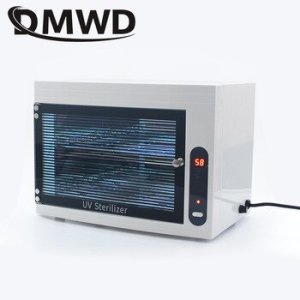 DMWD UV Sterilizer Disinfection Box Mini Ozone Disinfecting Cabinet Dental Ultraviolet Lamp Sterilization Nail Cleaner 110V 220V