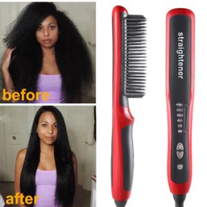 Hair Straightener Brush Multifunctional Hair Comb Brush Men Beard Straightening Comb Beard Brush Hair Iron Straightener