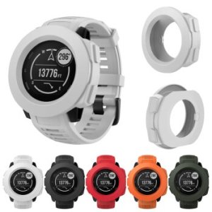 Smart Watch Silicone Case Cover Frame Protective Shell Guard for Garmin Instinct @M23