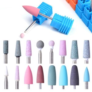 1 Pcs Silicone Nail Drills Milling Cutter Drill Bits Files Burr Optional 20 Types Electric Machine Grinder Nails Bit Accessories