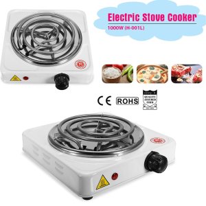 1000W Electric Stove 110-240V Iron Stove Burner Hot Plate Portable Kitchen Cooker Milk Soup Coffee Heater US/EU Plug Durable