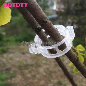 100Pcs Plant Vine Tomato Stem Clips Supports Connect to Trellis Twine Cages New Drop Ship