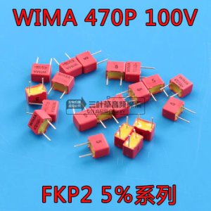 10PCS NEW WIMA FKP2 470pF 100V 100V470PF 5% P5MM audio film capacitor fkp 2 series 470pF/100V 471/n47/470p 471/100v