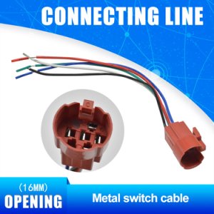 16MM Push Button Switch Connector Metal Push Button Switch Connecting Cable Wire Line