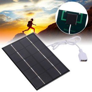 1pcs Portable 5W 5V Solar Panel Solar Charger Pane USB Port Mobile Phone Travel Solar Power Panel